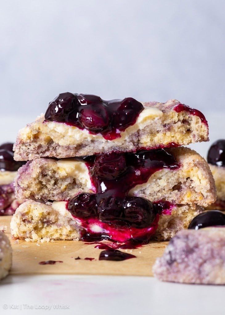 Gluten Free Blueberry Cheesecake Cookies